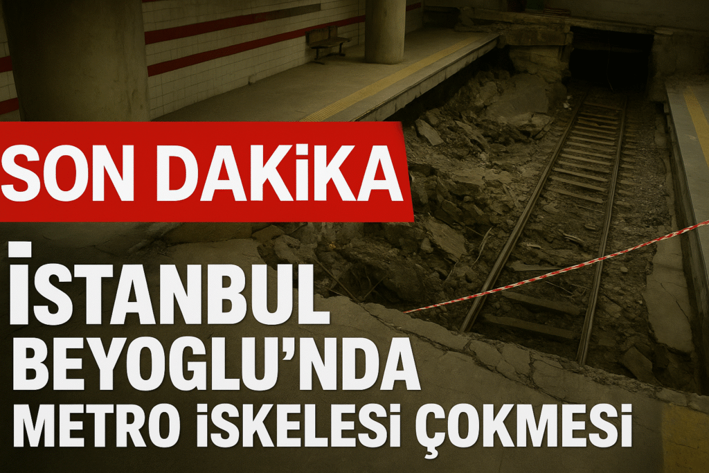 Beyoğlu’nda Metro Çökmesi: Seferler Durduruldu, İşte Son Durum
